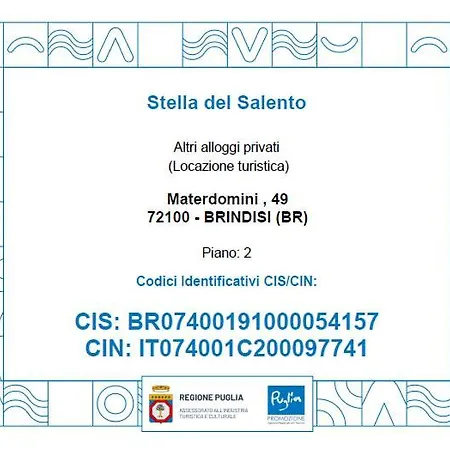 Stella Del Salento Lägenhet Brindisi